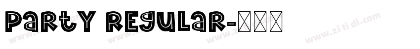 Party Regular字体转换